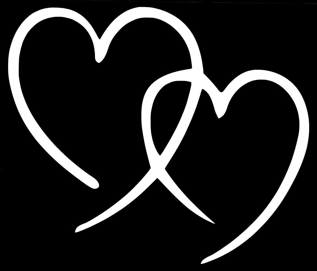 Double Heart Decal Sticker Hippie Gypsy Rock n Roll Grateful Dead Yeti Cup