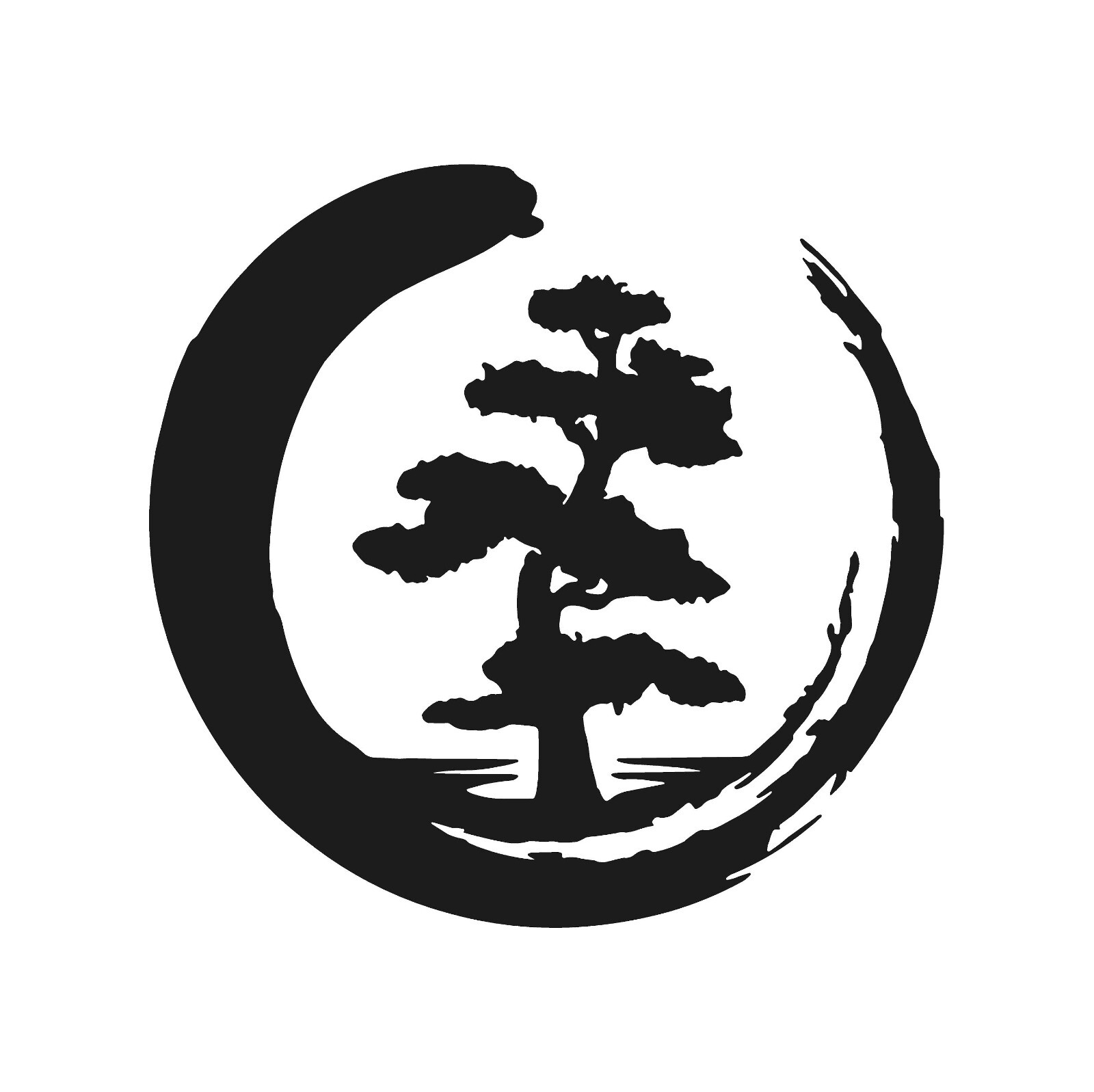 Enso Circle Tree Vinyl Decal Tree Of Life Zen Circle Yoga Sticker