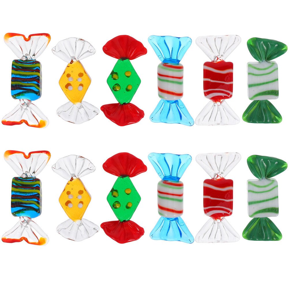 12 Pcs Faux Candy Artificial Candies Colored Office Decoration Store