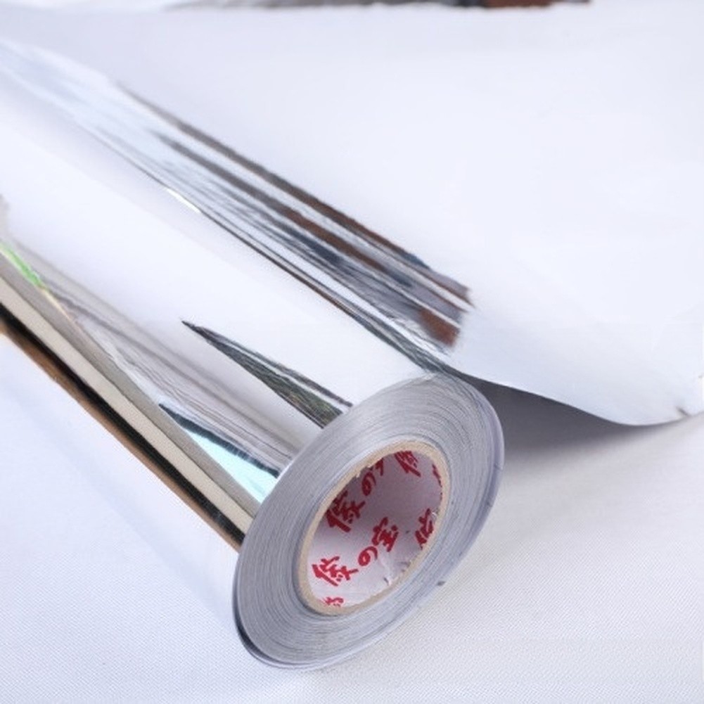 30x100cm Silver Mirror Sticker PVC Material for Home For Wall Decoration
