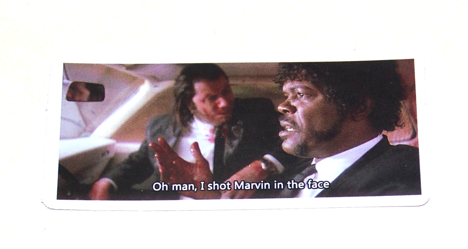 Pulp Fiction “I Shot Marvin” Cut Sticker Decal Movie Tarantino Film PULP FICTION