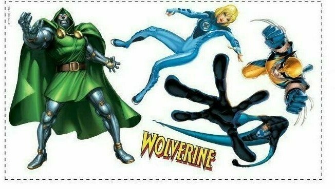 Wall Decals Marvel Superheroes Avengers Spider-man Captain America Iron Man Hulk