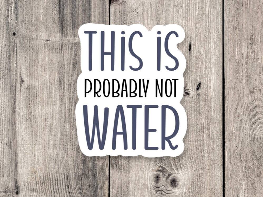 Sarcasm Water Bottle Sticker – Funny Quote Saying