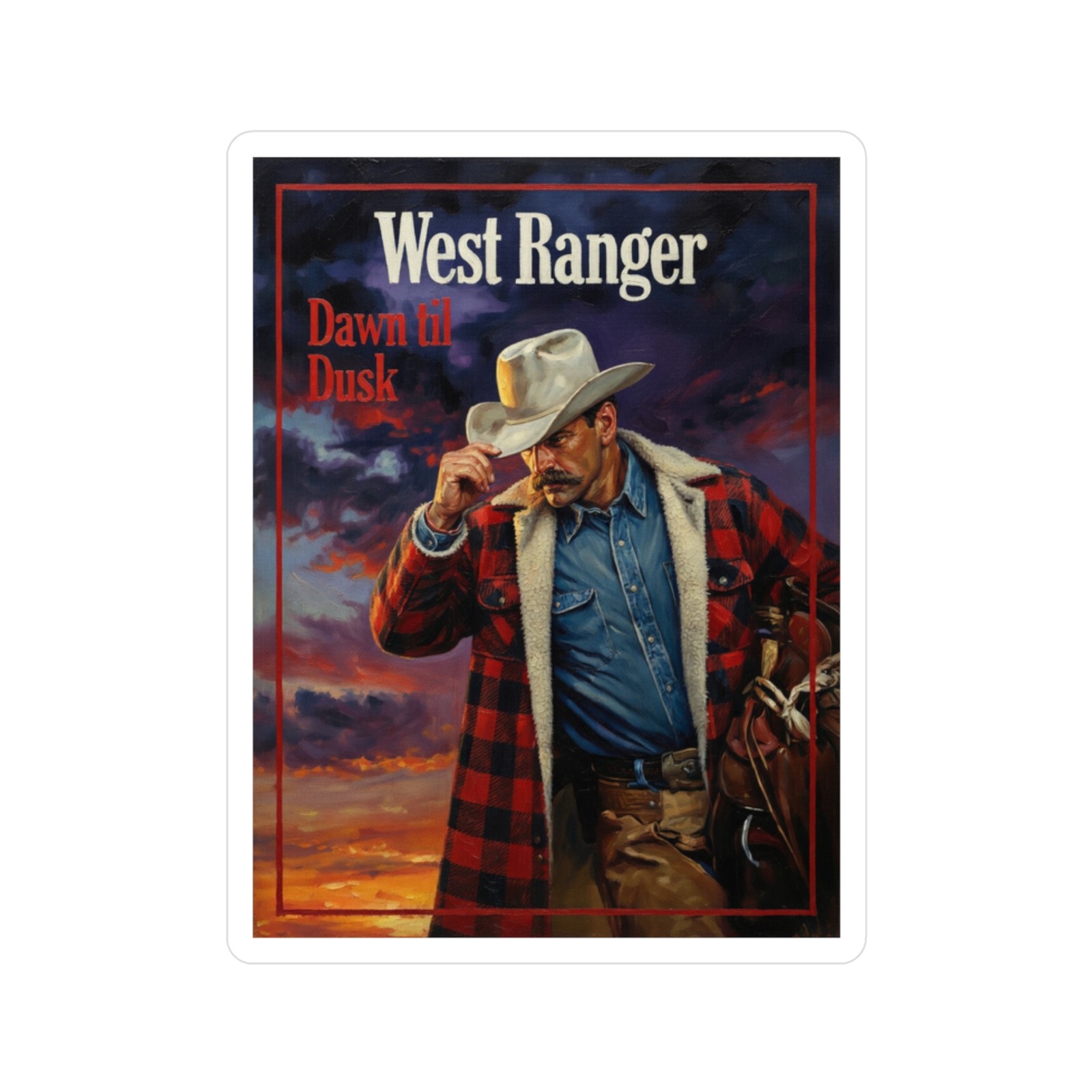 Western Cowboy Old West Texas Ranch vinyl Decal Sticker