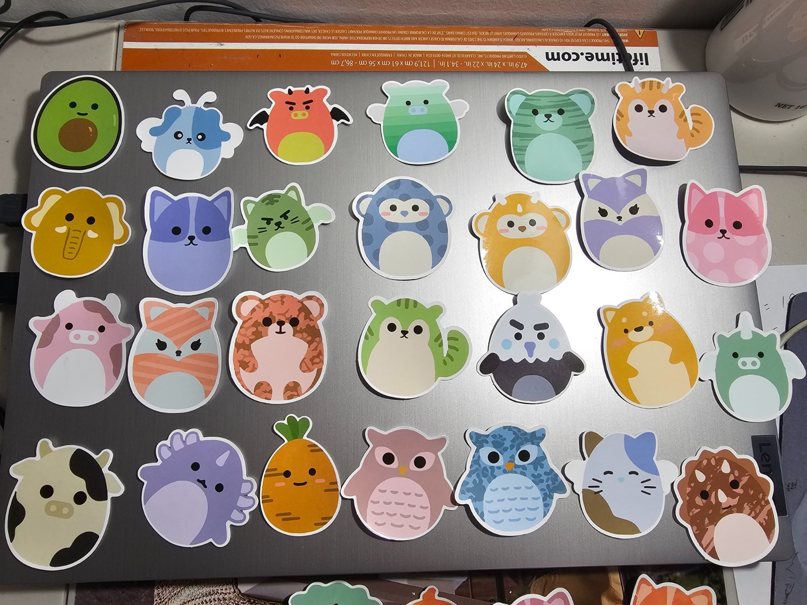 50Pcs Kawaii Animal Stickers Cute Cartoon Decals for Laptop Water Bottle Kids Gi