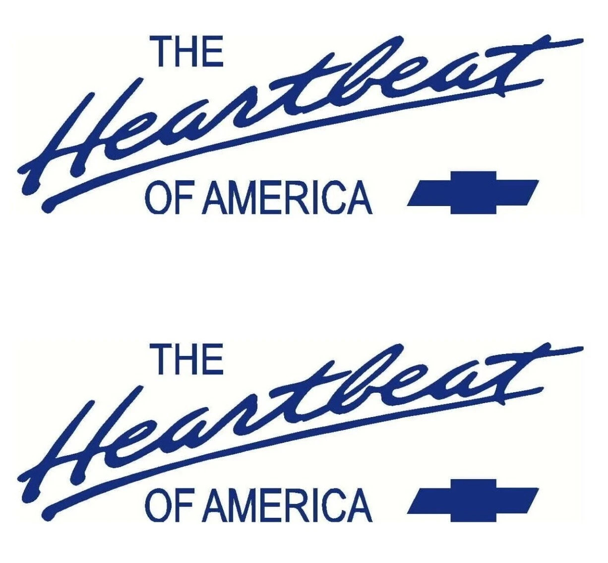 Chevy Heartbeat of America Decal Vinyl Sticker Ford Truck CHEVROLET