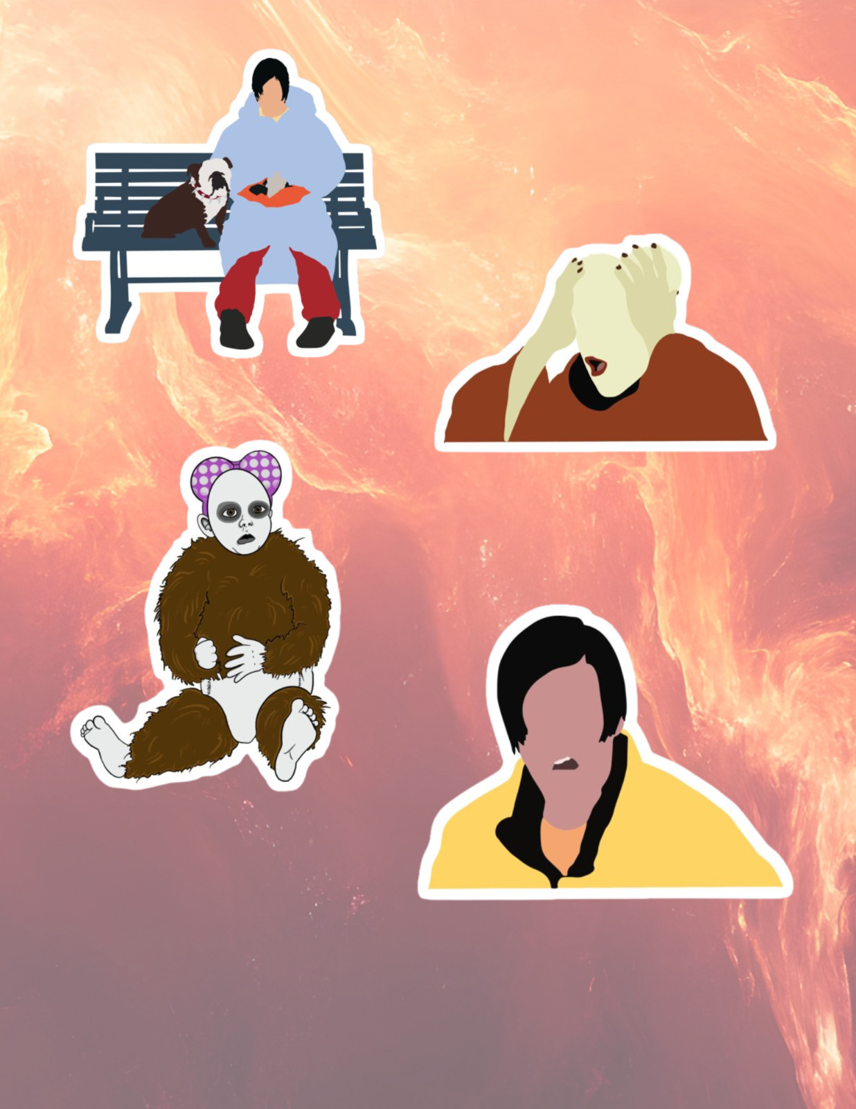 Little Nicky 2000’s Movie 4pc Sticker Pack