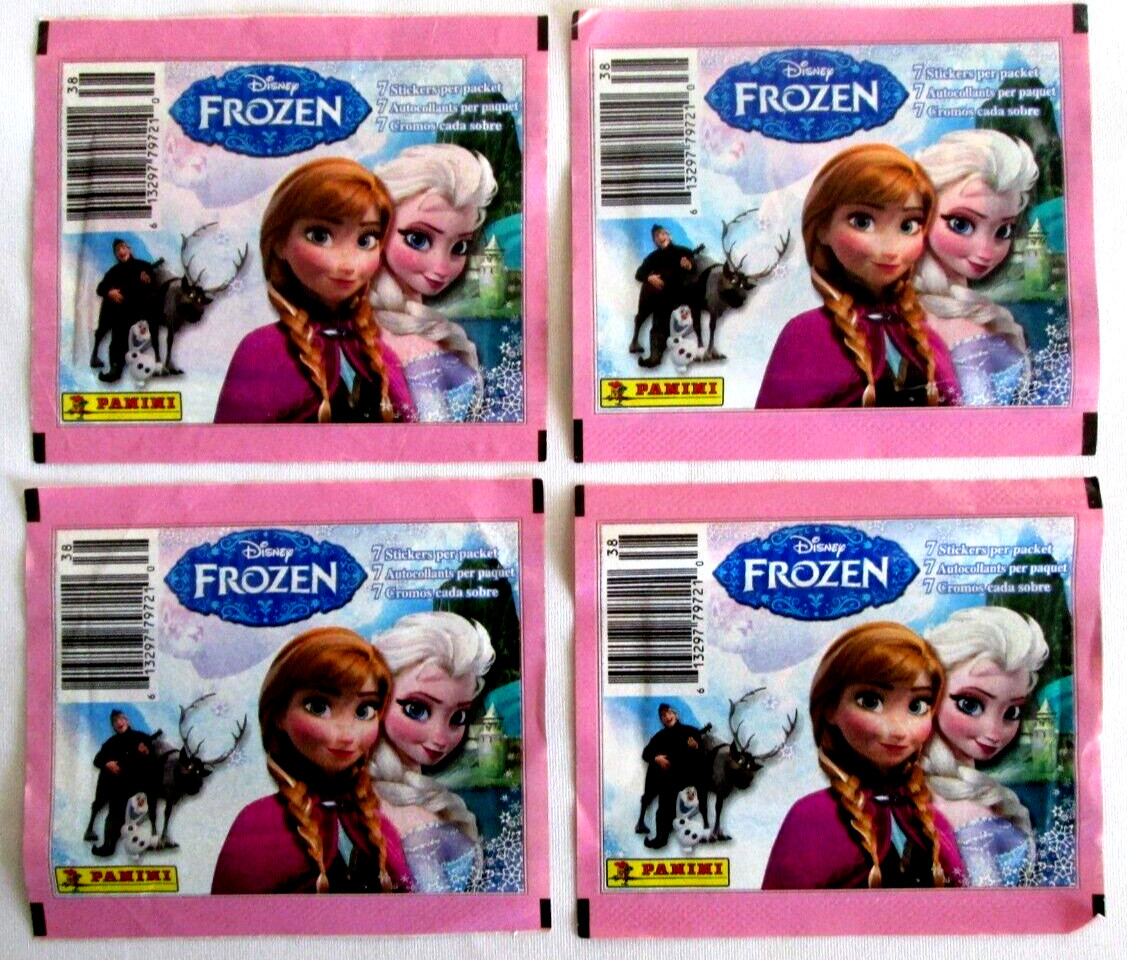 4/pack-Disney Frozen Panini Cards Stickers 7pcs in each pack (random pictures)