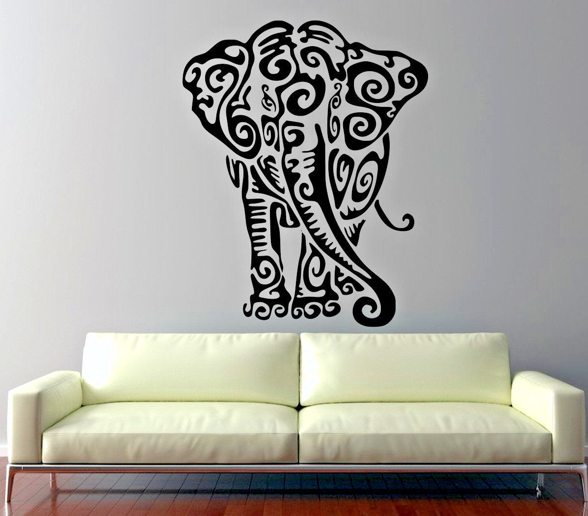 TRIBAL ELEPHANT WALL CAR VINYL DECAL DIE CUSTOM MADE 9-22″ TALL COLOR CHOICES