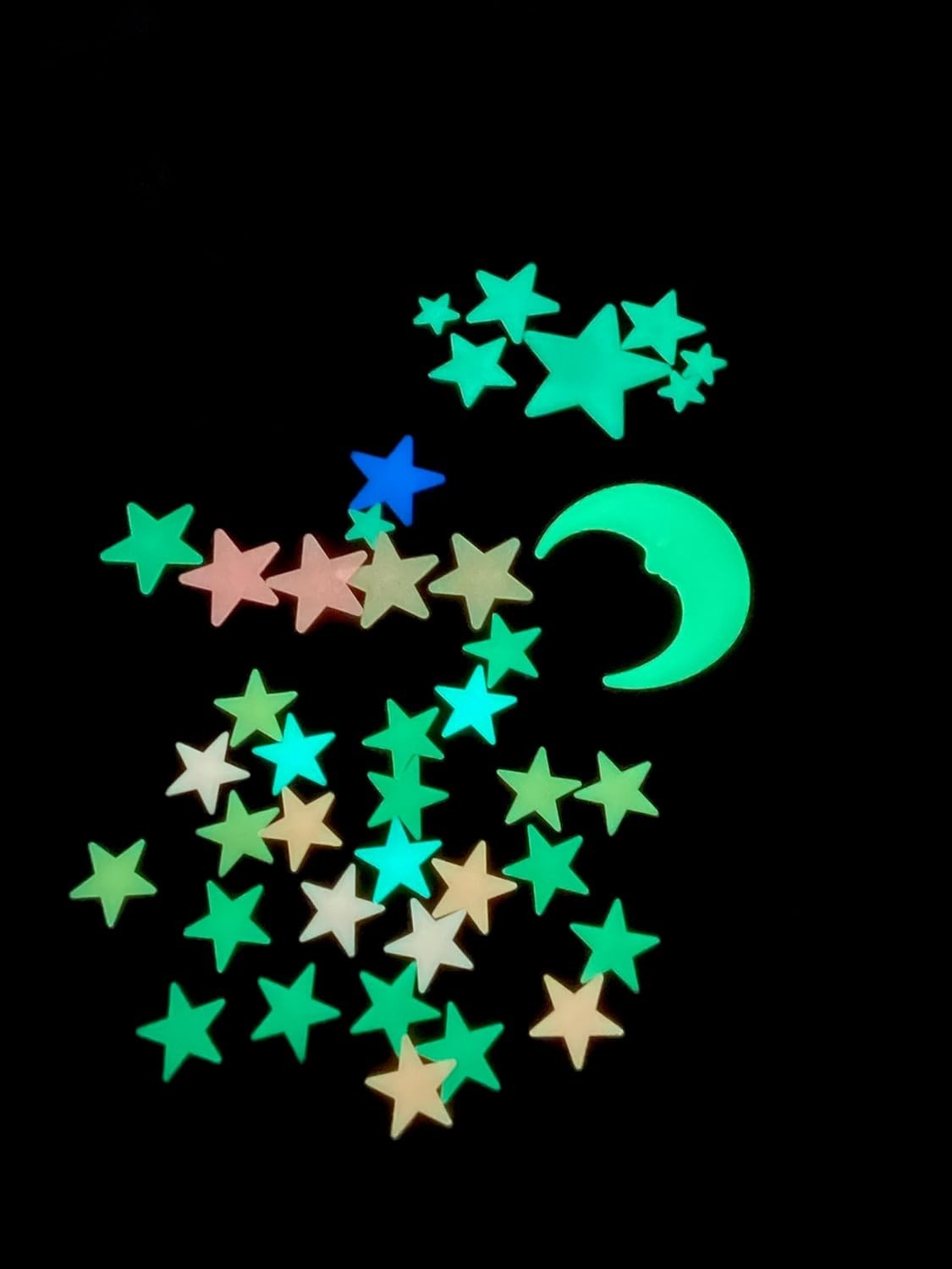 Magical Glow in The Dark Stars – Complete Set with Installation Guide & Moon