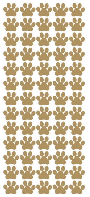 Paw Stickers Sticker Metallic Gold 3/4″ DC15-091