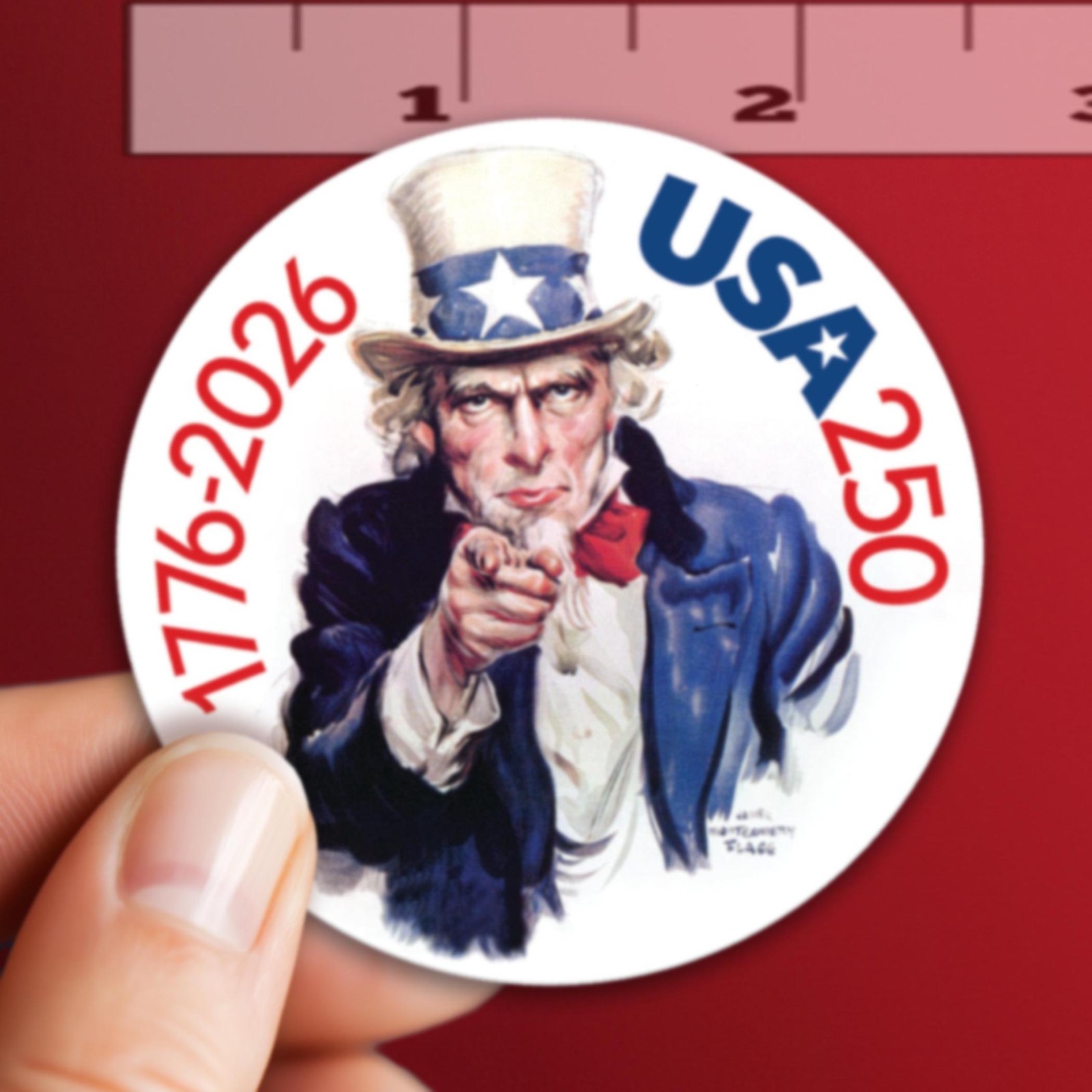 50 PACK Die Cut Stickers – USA America, Semiquincentennial, 250 Freedom