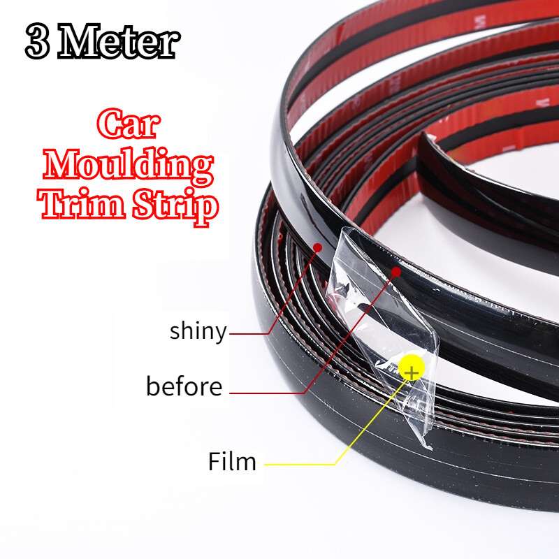 Car-Styling Car Moulding Trim Strip PVC DIY Door Edge Scratch Protector 3 Meter