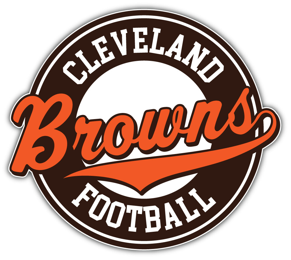 Cleveland Browns Logo NFL Sport Car Bumper Sticker Decal “SIZES”