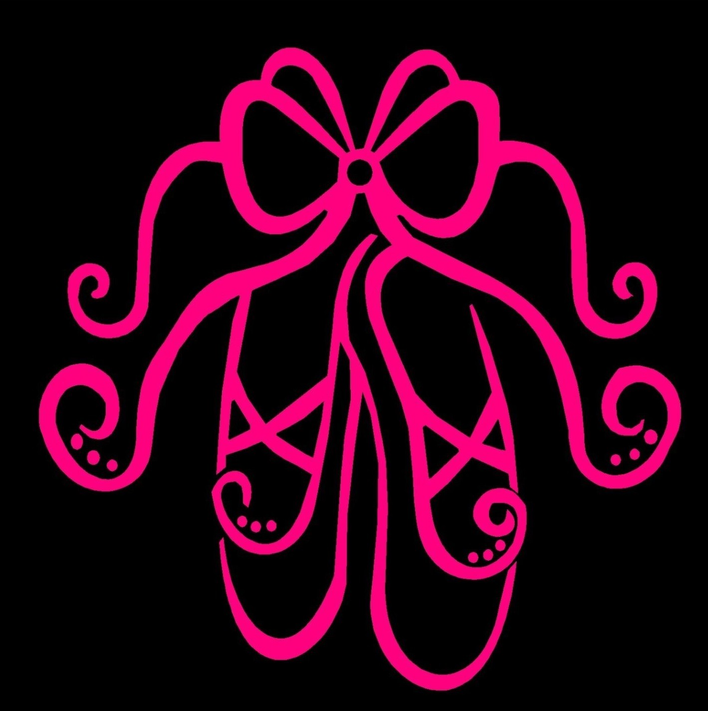 Ballet Shoes Decal Dance Slippers Car Window Sticker Nursery Vinyl Graphic