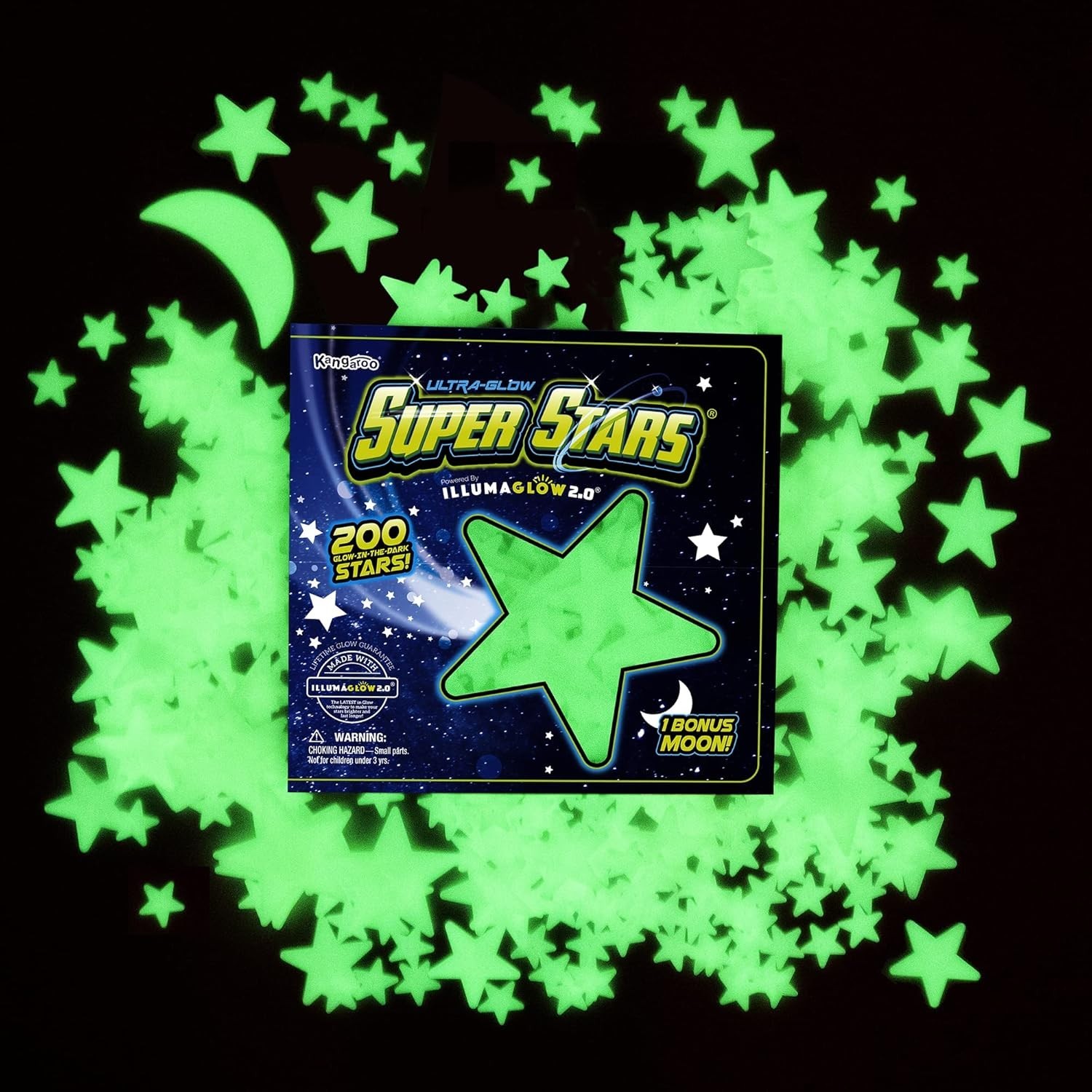 Glow in The Dark Stars – Includes Installation Material and Star map, 200 Glo…