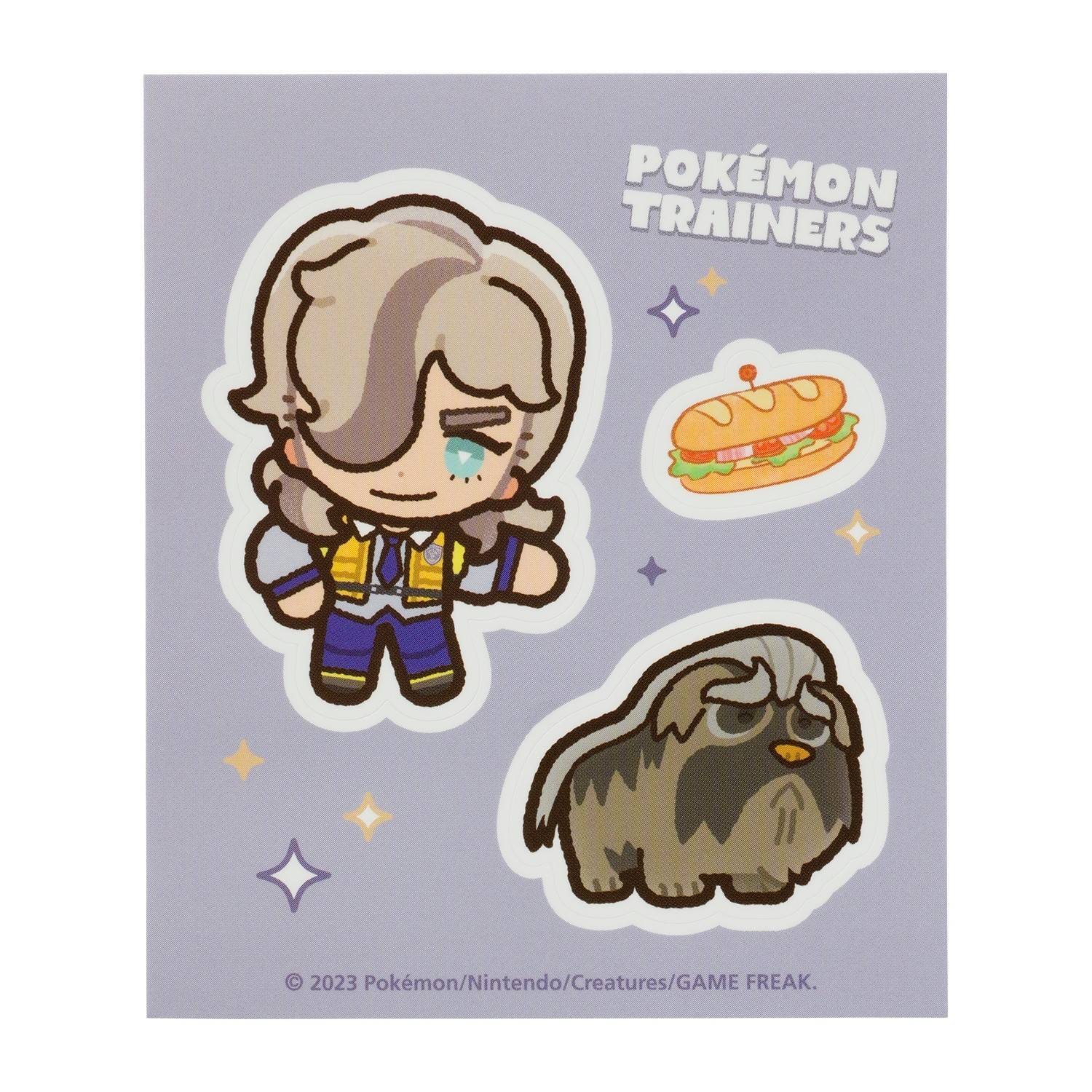 Pokemon Center Trainers Sticker Arven & Mabosstiff Paldea 943