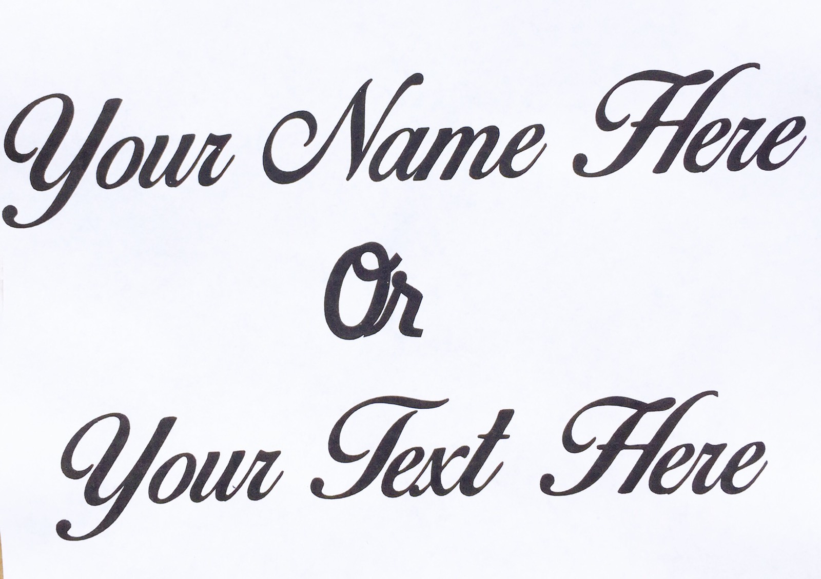 Make Your Own Custom Die Cut Vinyl Decal Sticker Car Window Wall Laptop font