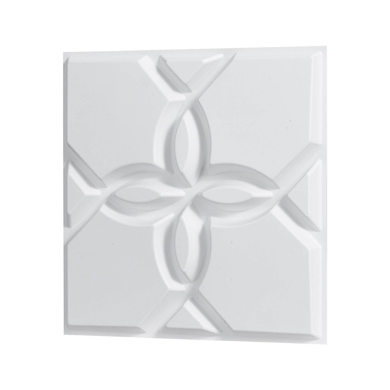 33 Pack White 3D Wall Panels Decorative PVC Tiles 11.8″ X 11.81″ Floral Design