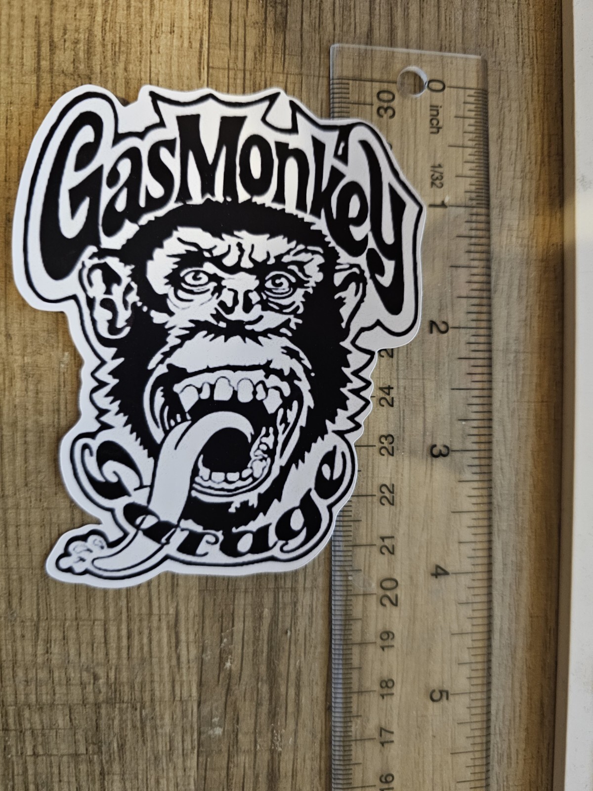 Gas Monkey Garage Black And White Vinyl Sticker