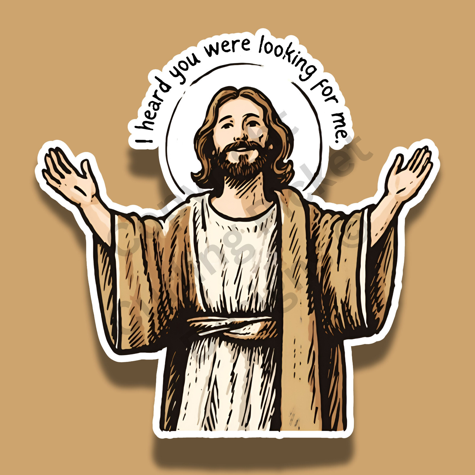 Looking for Jesus Christian Faith Spiritual Inspirational 3″ Vinyl Sticker