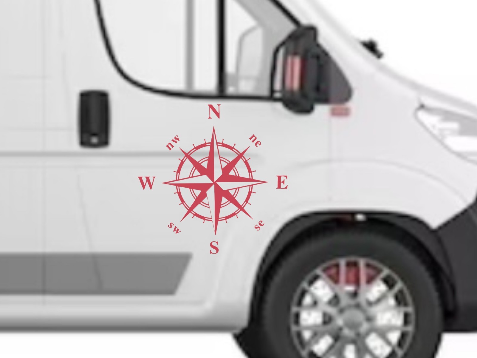 NSEW compass design #3 Decal for car Windows Laptops most Smooth Surfaces