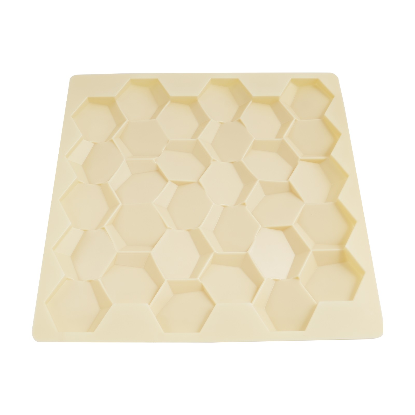 Beige 21.3″ x 21.3″ 3D Honeycomb Tile Brick Wall Sticker Waterproof Wall Panels
