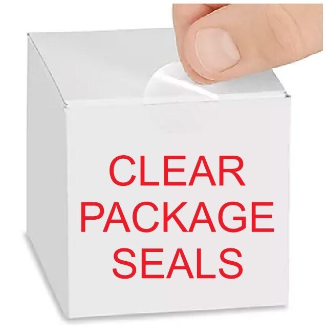 2″ Clear Round Tamper Seal Label Dots Stickers Package Seals 2 Inch Dot