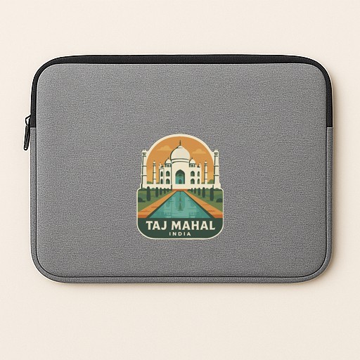 Taj Mahal India Iron On Heat Transfer Vinyl HTV Die-Cut Symbolic Landmark Design