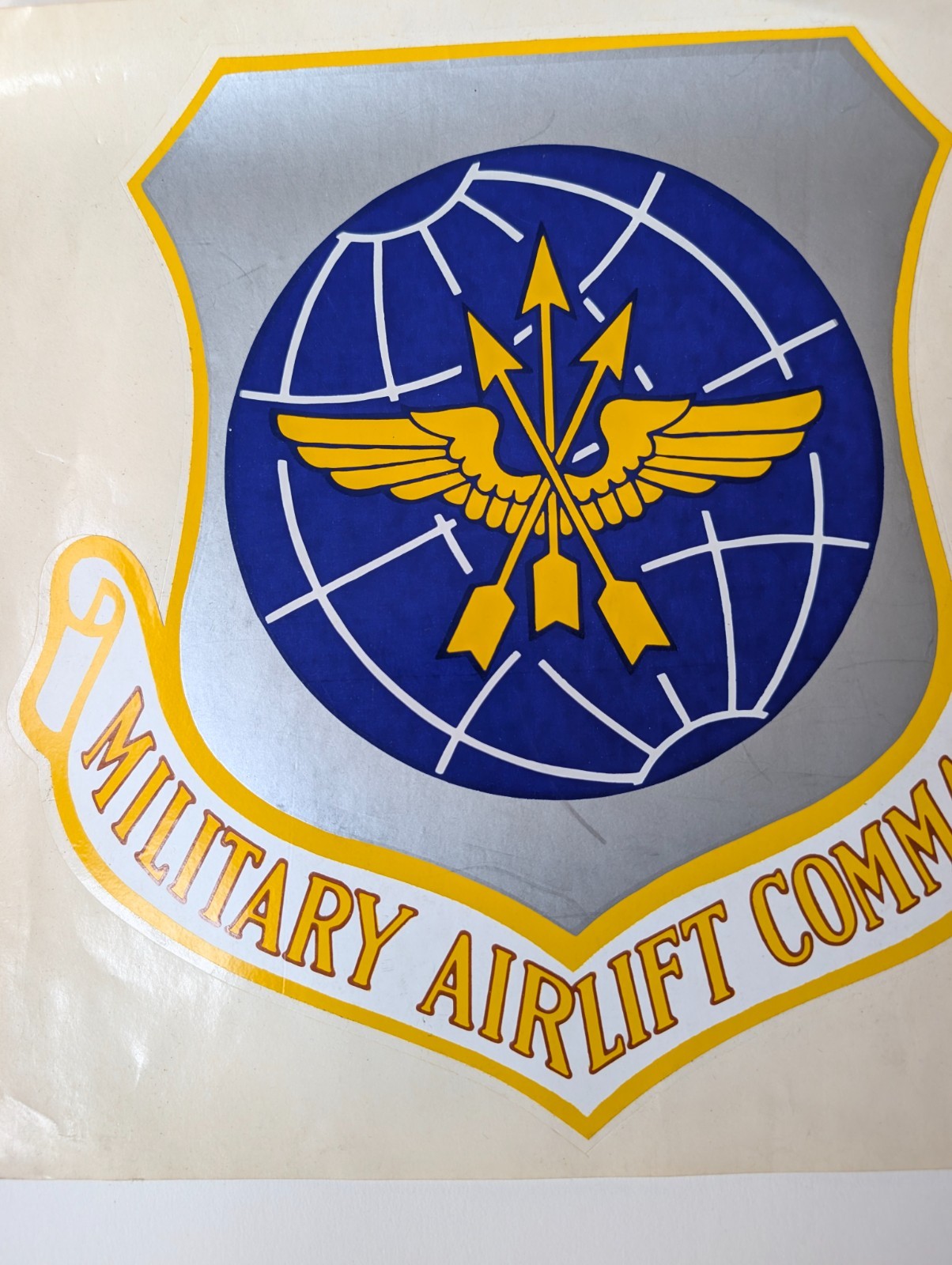 Air Force Military Airlift Command Sticker 10″X 10″