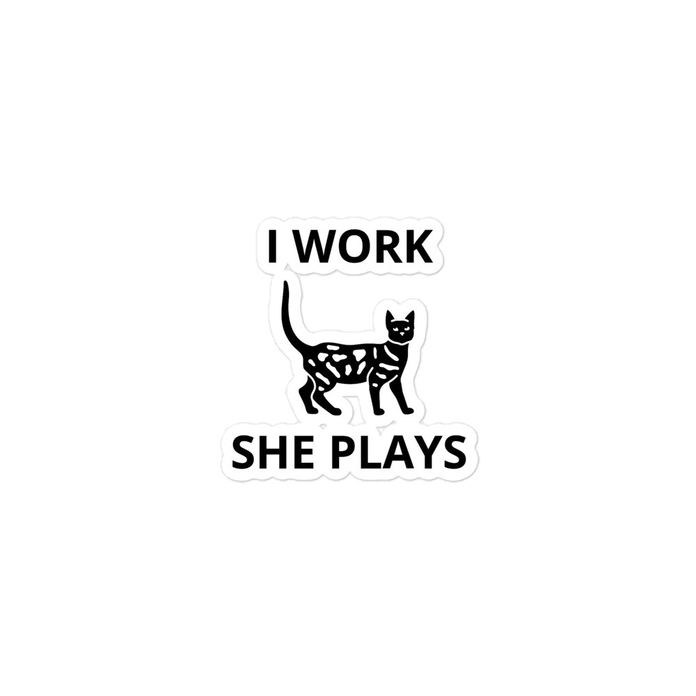I WORK, SHE PLAYS