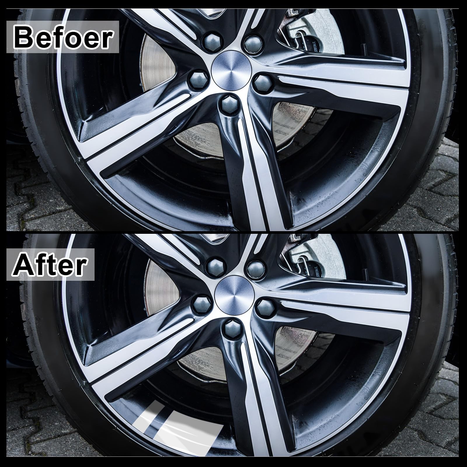 8 Pcs Wheel Rim Decal Stripes Car Decals for 18-21 Inch Wheels Reflective Car…