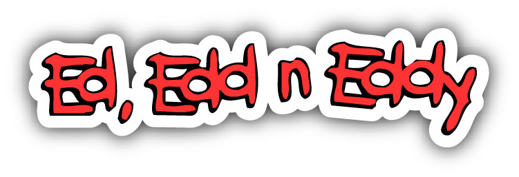 Ed, Edd n Eddy Slogan Cartoon Car Bumper Sticker Decal 8” x 2”