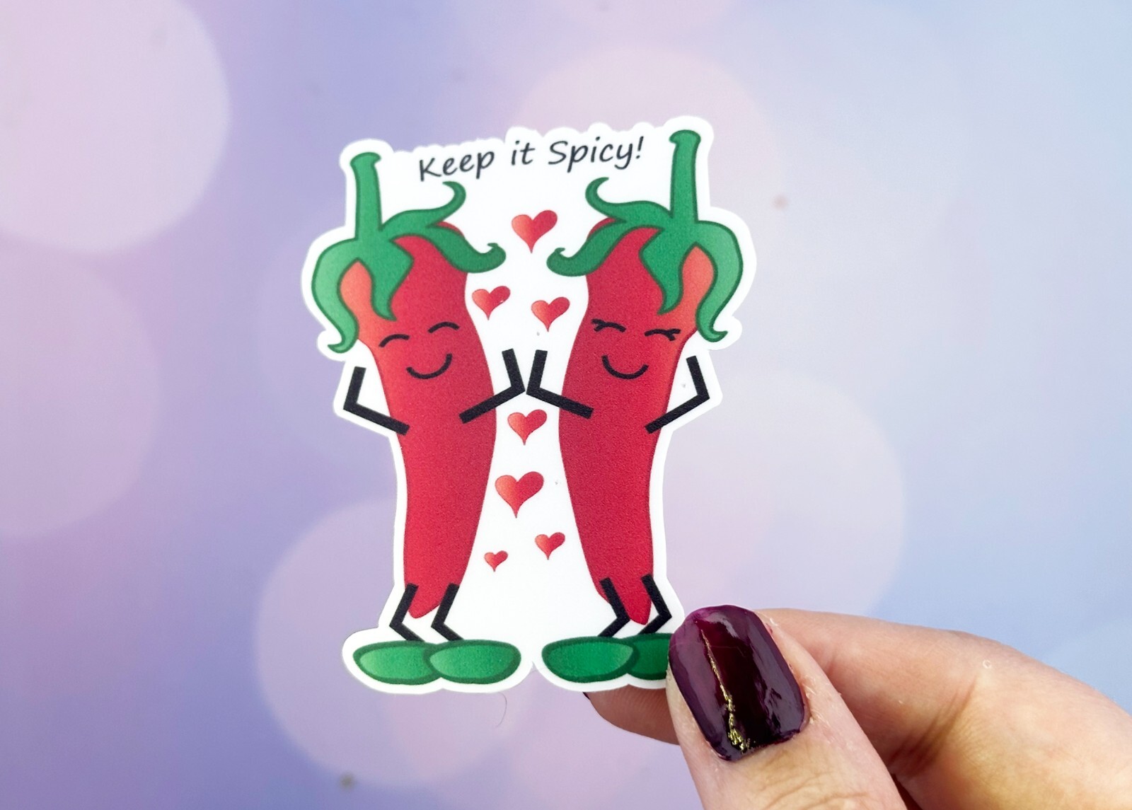 Hot Chili Sticker Water Bottle Laptop Vinyl Matte Finish 3 Inch