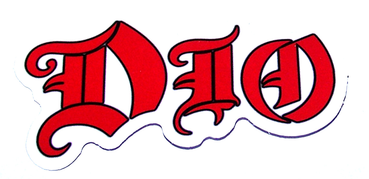 DIO Logo Cut Sticker Decal Band Music Rock Metal Black Sabbath Ronnie James Dio