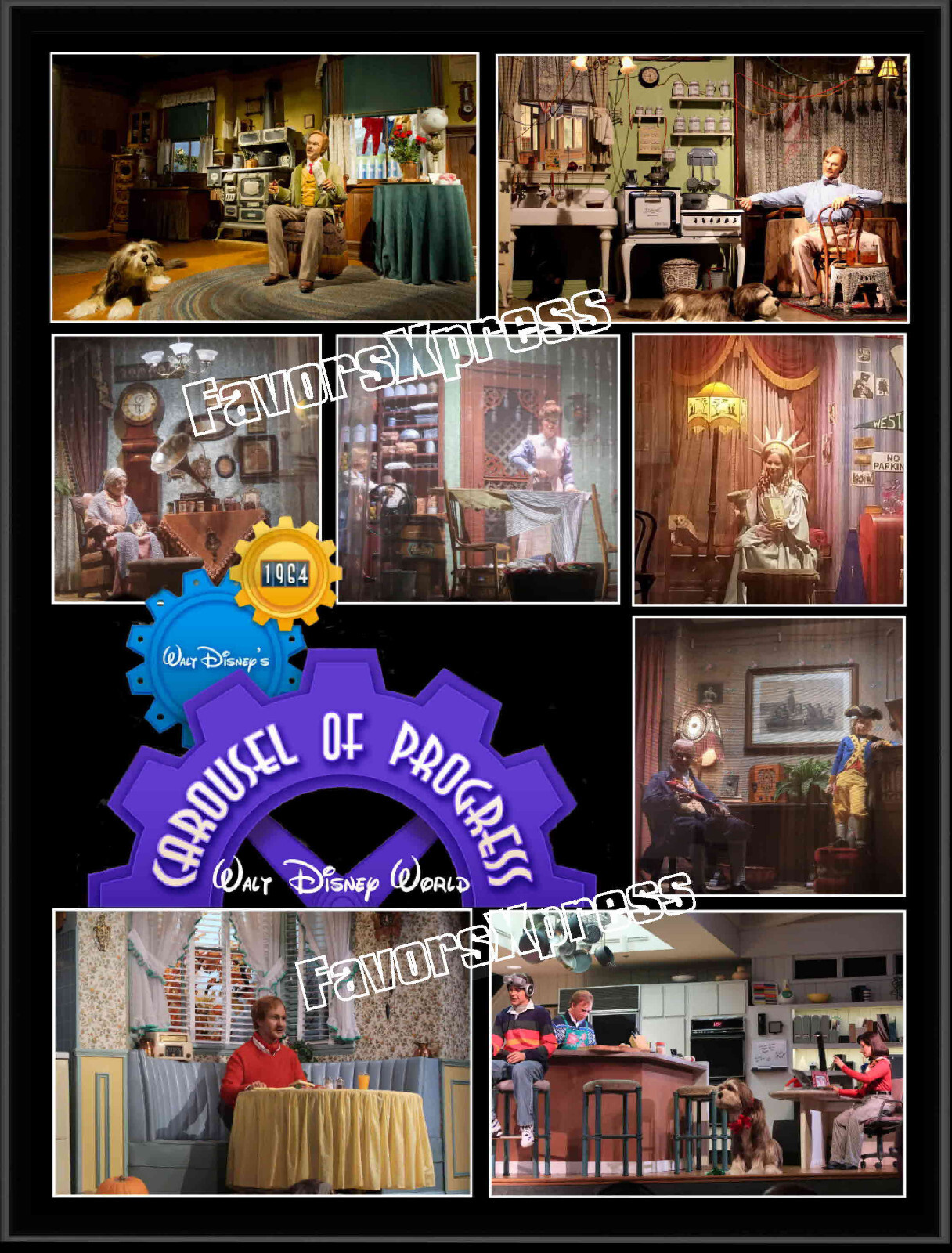 DISNEYWORLD CAROUSEL OF PROGRESS PHOTO MAGNET large 5.25 X 4 INCHES