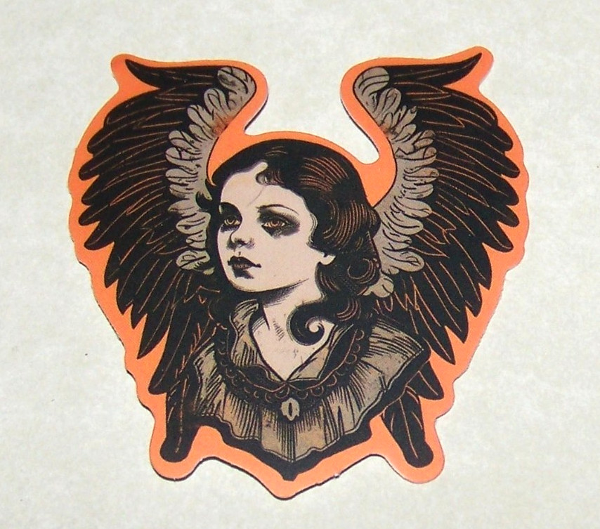 HALLOWEEN Themed Die Cut Sticker Decal All Hallows Eve Holiday – Dark Angel