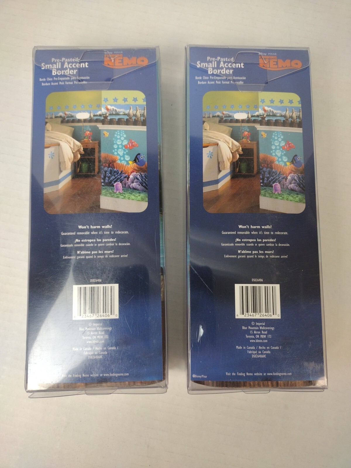 2 Pack Finding Nemo VTG Self-Stick Wall Border 9″ x 15′ Nursery Kids Room- NEW