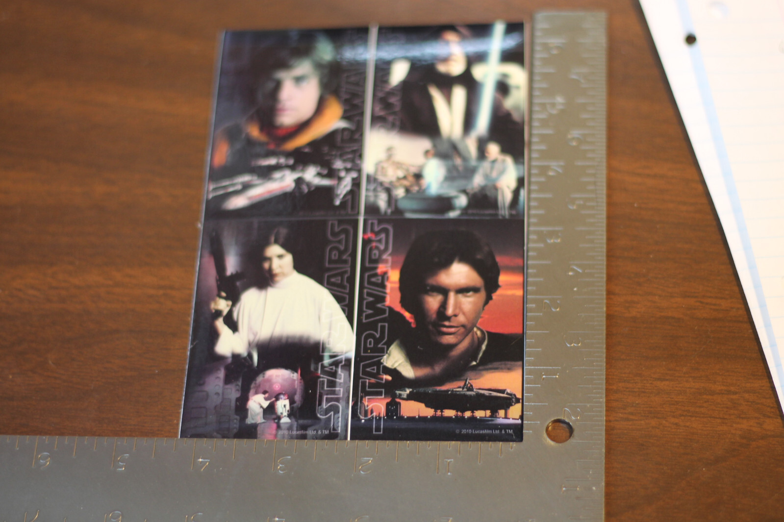 NEW STAR WARS PRINCESS LEIA, LUKE SKYWALKER, HAN SOLO 4CT STICKER