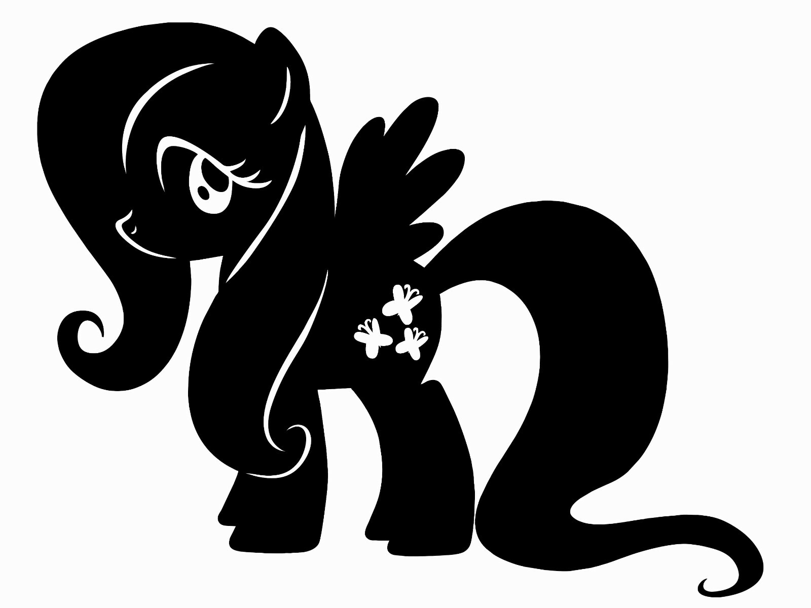 Fluttershy Wings My Little Pony Cartoon Series Vinyl Home Wall Art Decal Sticker