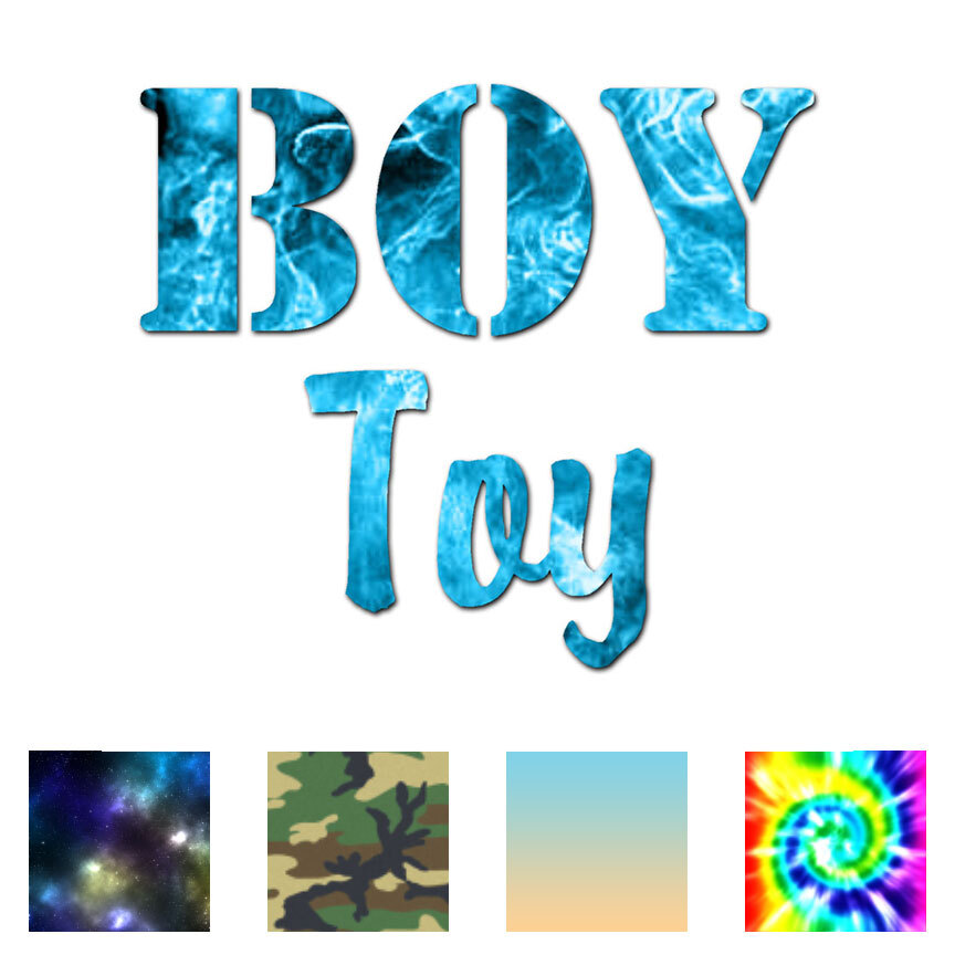 Boy Toy – Vinyl Decal Sticker – Multiple Patterns & Sizes – ebn1618