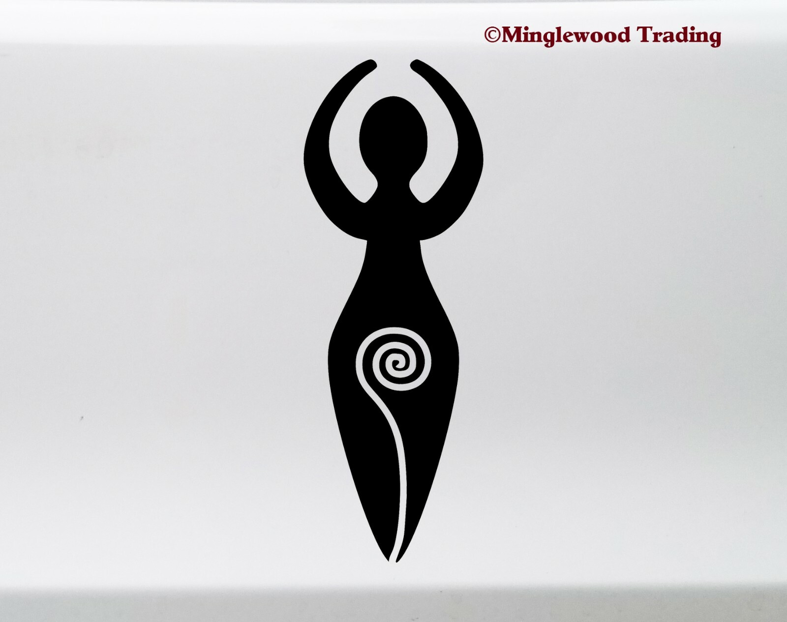 Spiral Goddess Vinyl Sticker – Divine Feminine Pagan Symbol – Die Cut Decal