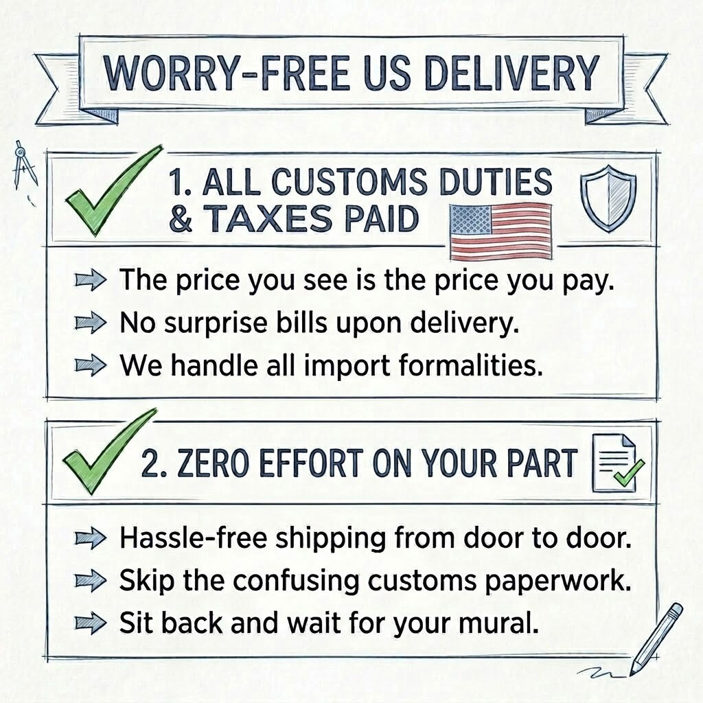 Mermaid Window Stained Glass -Door Mural, Glossy Laminated Sticker, Single piece