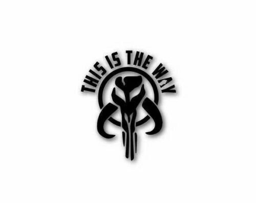 The Mandalorian Boba Fett Decal Bantha Skull Vinyl This is the Way Sticker