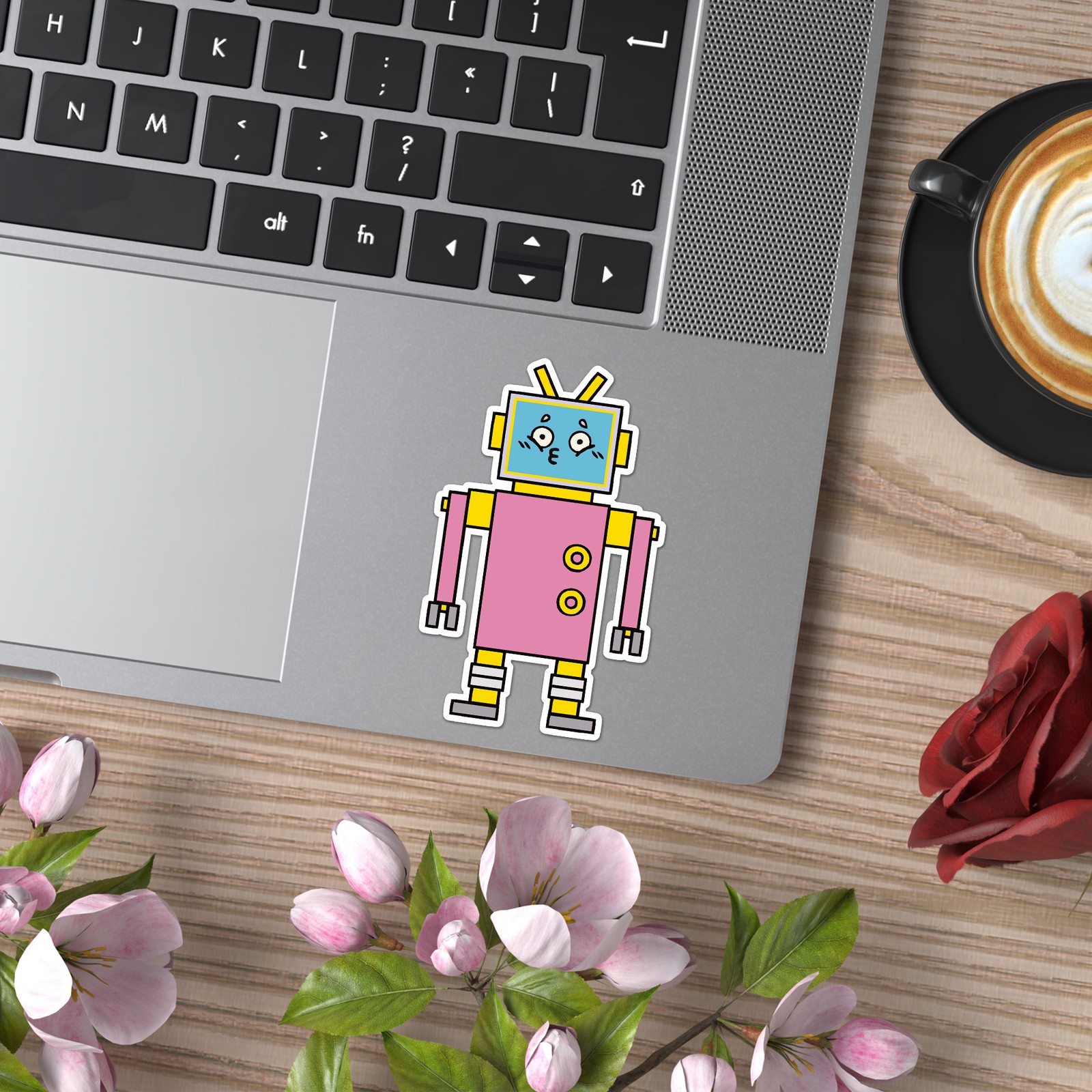 Toy Robot Cartoon – Vinyl Decal Sticker – Car Window Laptop – ebn7655