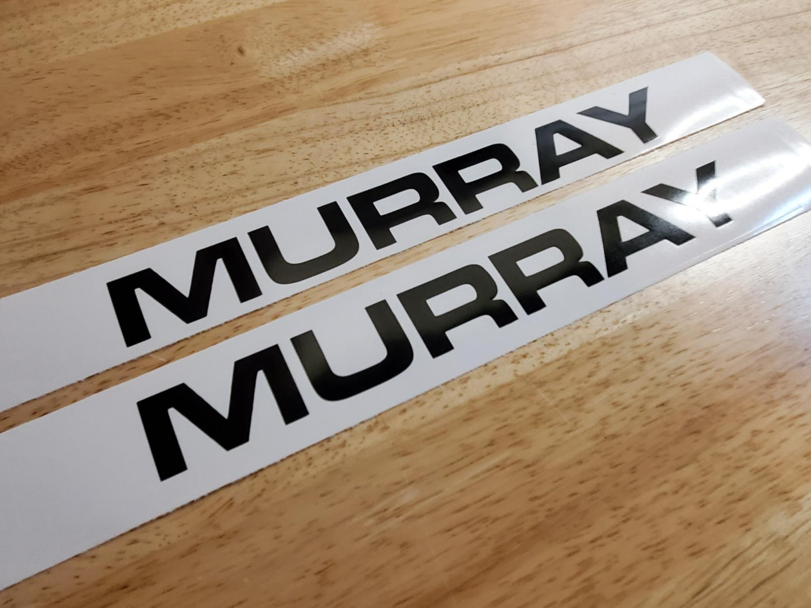 murray mower 14″ DECALS STICKERS GLOSS black (2) VINYL USA