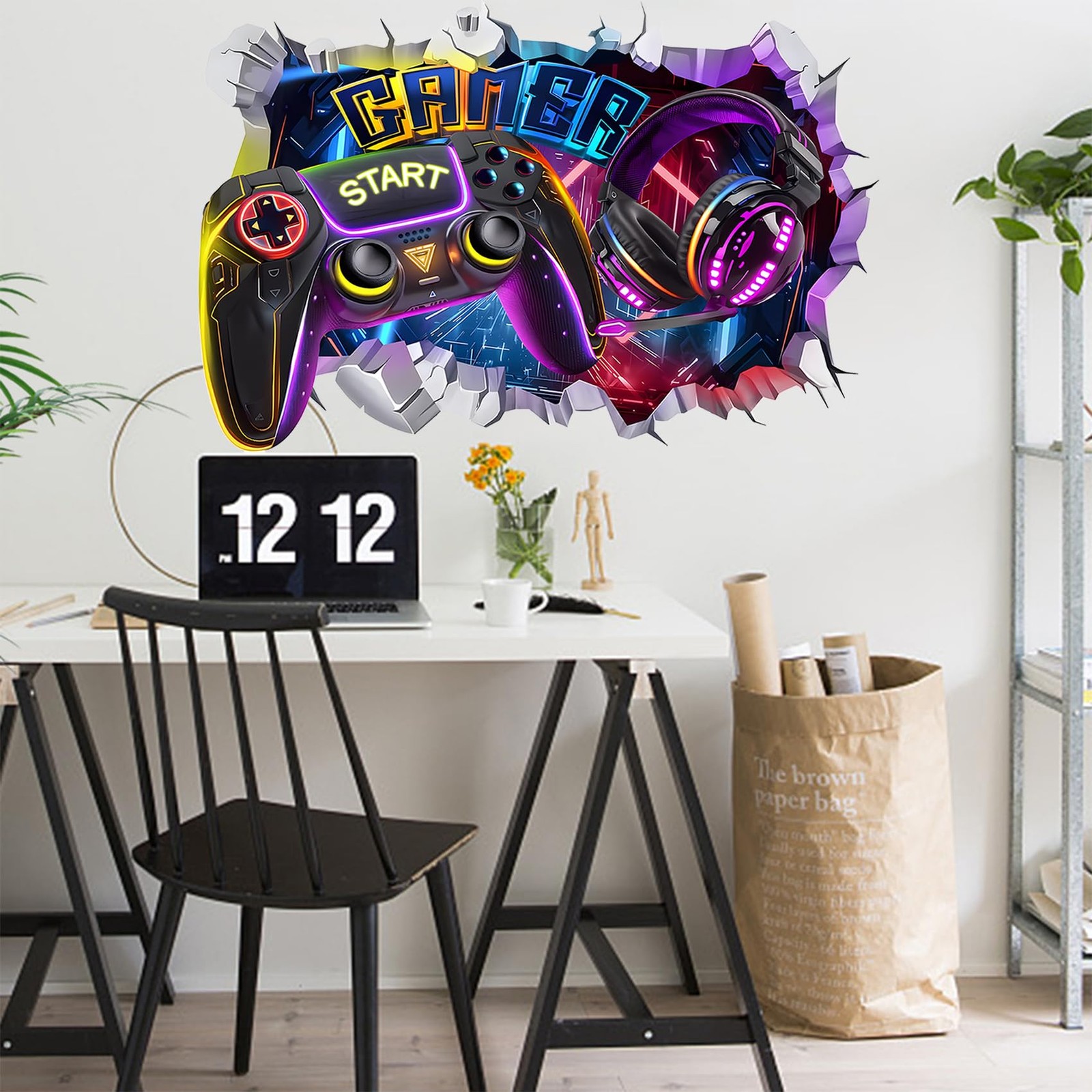 Large Colorful Game Decals – Video Game Stickers & Gaming Art for Game Room D…