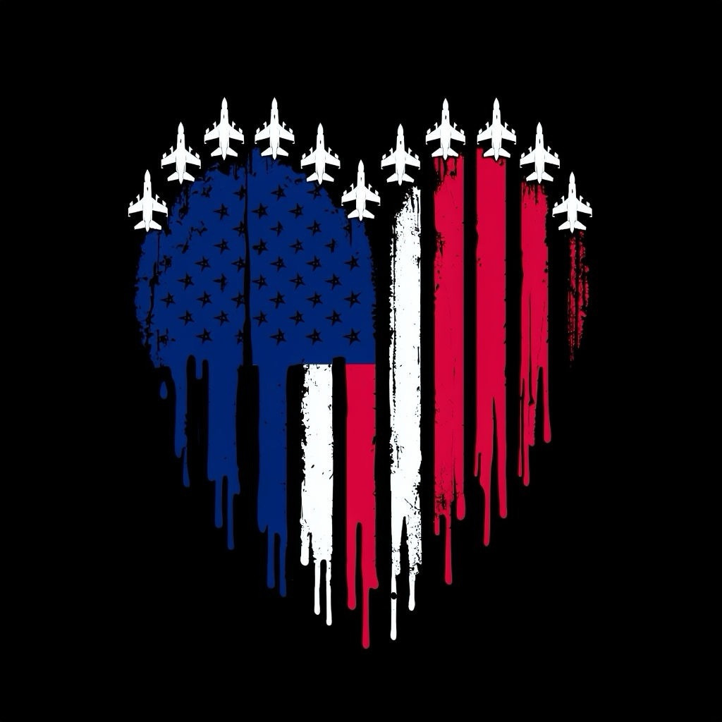 Military American Flag Vinyl Decal Sticker USA Armed Forces 3” Square America