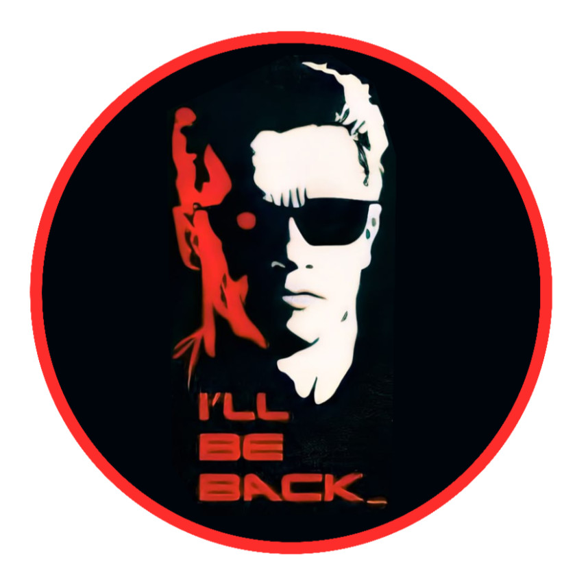 Movie – Terminator (I’ll Be Back) 4″ Vinyl Decal Car Laptop Cooler Truck Smoker