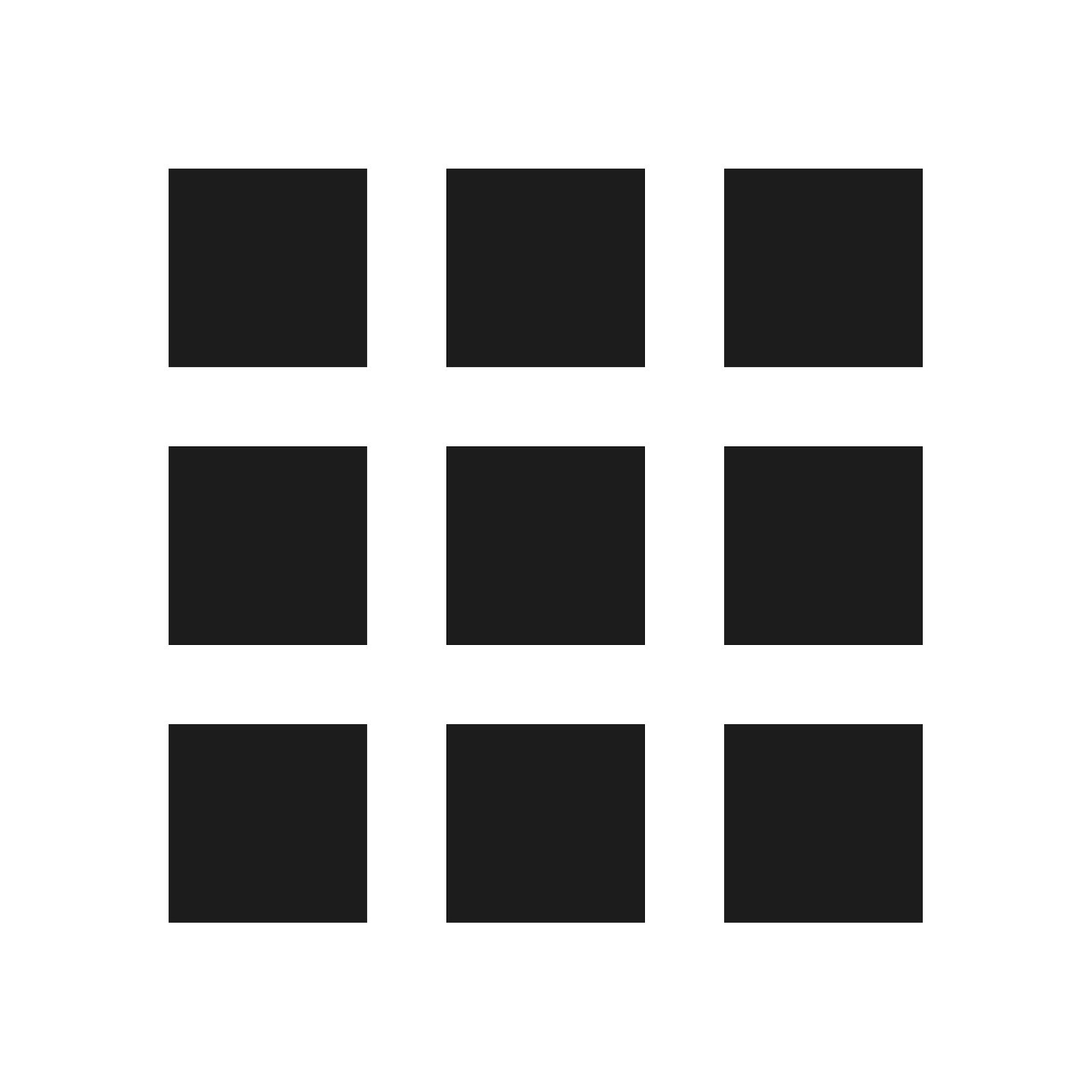 9 Square Vinyl Decal Sticker Set of 9